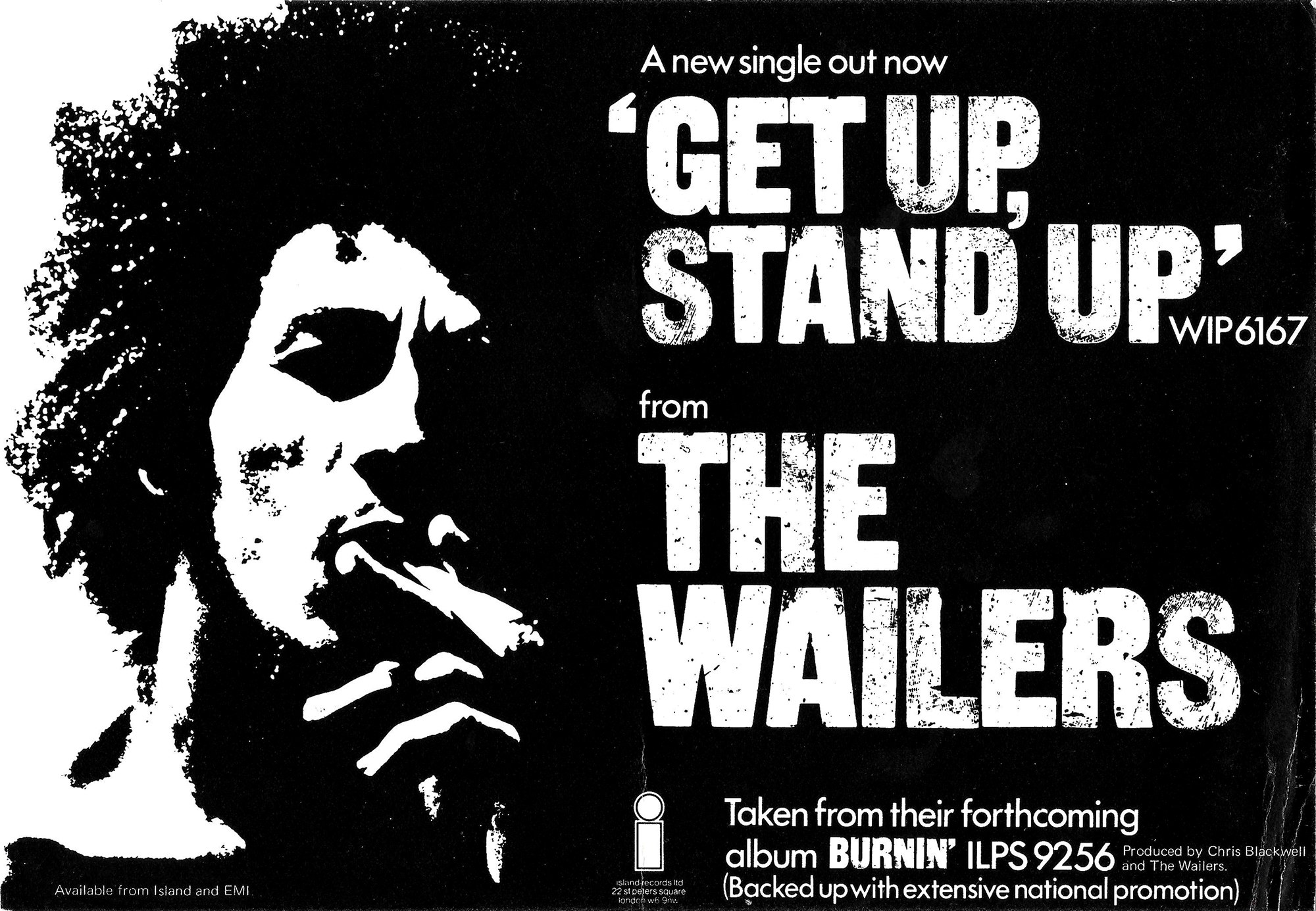 Wailers flyer designed by Danny Holloway, 1973. Courtesy of Jack Lowe Archive.